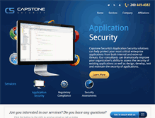 Tablet Screenshot of capstonesecurity.com